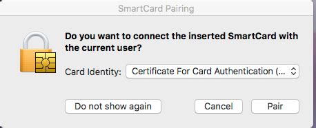 mac os high sierra smart card|Use a smart card with Mac .